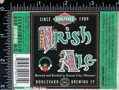 Boulevard Irish Ale Label - MISSOURI