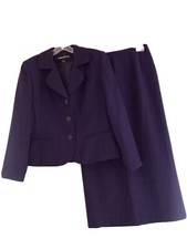 CUTE SAG HARBOR SUIT 2 PCS Dark Purple Women Size 8