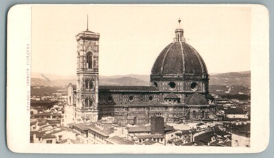 CDV FLORENZ KATHEDRALE SANTA MARIA DEL FIORE 1870 FOTO ALINARI ITALIEN FLORENZ