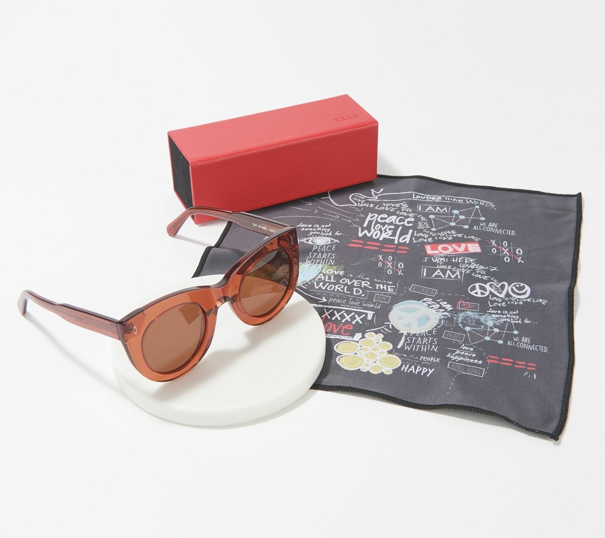 Peace Love World Reflective Soho Sunglasses | eBay display picture 1