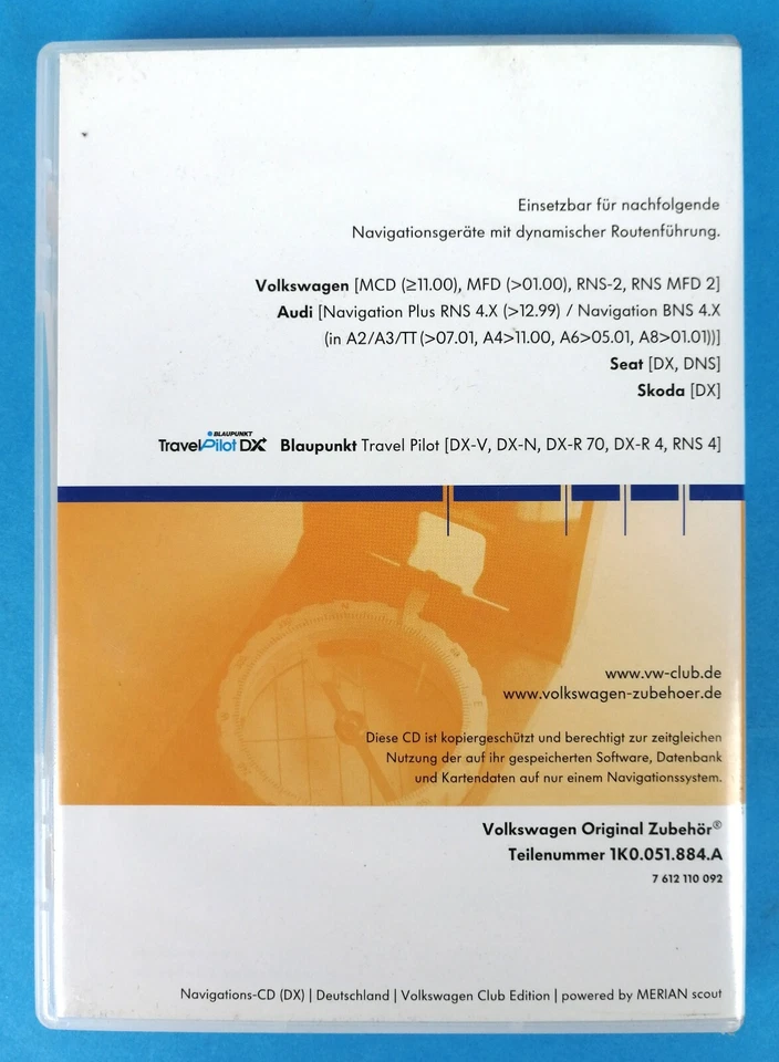 VOLKSWAGEN NAVIGATIONS V3 - CD - IN TEDESCO - 2005 - RARE - Immagine 3 di 3