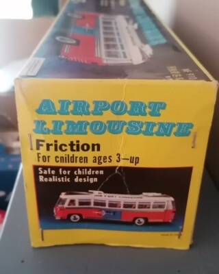 Jouet Ancien Autocar Airport Limousine Tin Toy Joustra - Rico Schucco