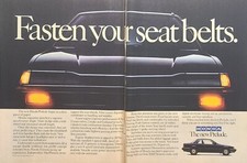 Honda Prelude Black Sports Coupe Car Amber Lenses Vintage Print Ad 1983