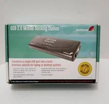 StarTech USB 2.0 Mobile Dock Station Laptop/PC Bkwrd Compat + Accessory Open Box