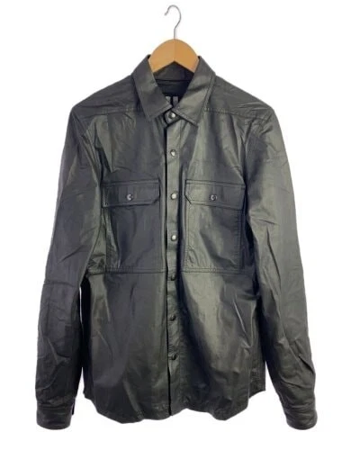 Rick Owens Giacca 46 Pelle BLK RU21S6729 LP