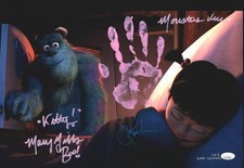 MARY GIBBS & JOHN GOODMAN Signed MONSTERS INC 11x17 PHOTO Boo & Sulley JSA COA