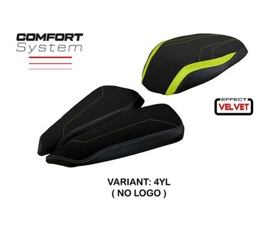 Seat cover Meilan velvet Comfort S Yellow TPZ MV Agusta Brutale 1000RR 2020 2023