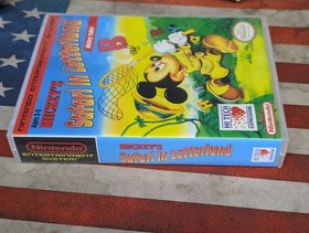 Plastic Custom Game Case for NES Mickey's Safari In Letterland NEW! Nintendo
