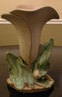Vintage McCoy Art Pottery Single Calla Lily Vase manufactured 1940-1950