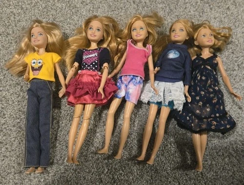 Lot 5 Barbie Stacie Teen Kid Dolls Vintage Modern Outfits Set