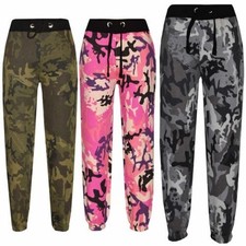 Kids Boys A2Z Camo Fleece Jogging Bottoms Joggers Cuffed Sweatpants 5-13 Years