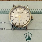 Vintage Rolex Cellini Watch 14k Gold With Champagne Dial