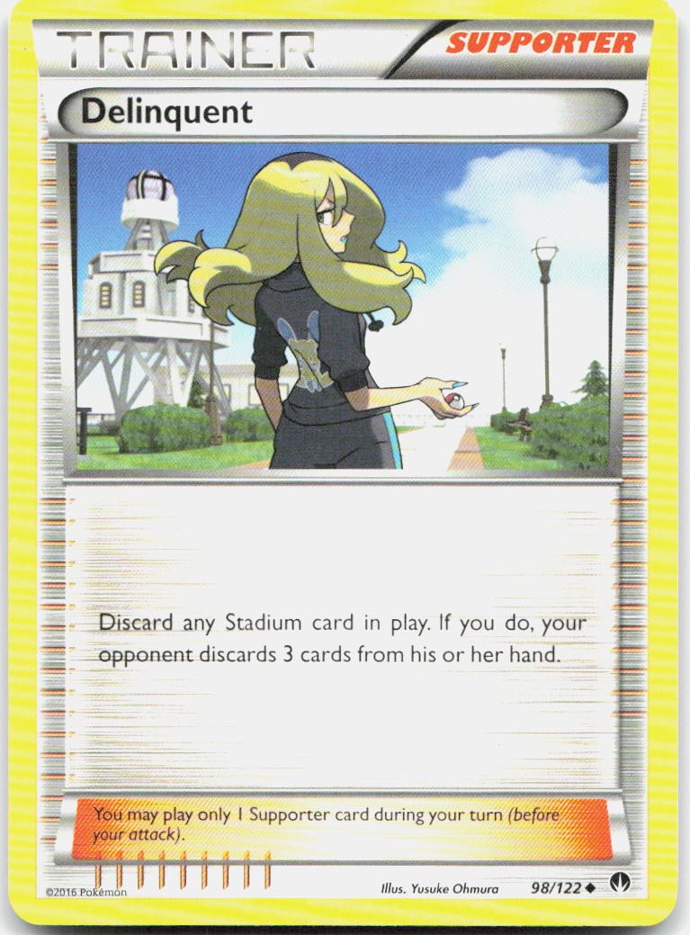 Delinquent 98/122 Uncommon BREAKpoint Pokemon LP