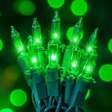 St patricks day string lights 2 pack 50 count green indoor outdoor decor