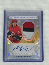 Morgan Geekie 25/26 UD Black Diamond Veteran Jewels Of The Draft Patch Auto /99