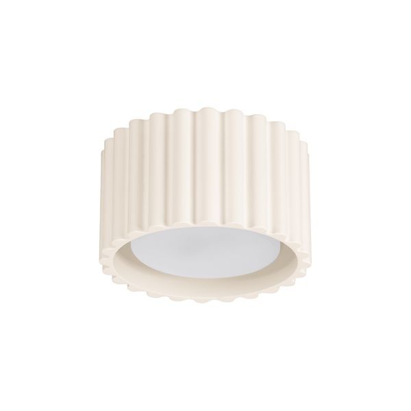 Plafonnier aluminium beige Aura avec douille Gx53 pour éclairage intérieur