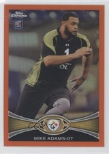 2012 Topps Chrome Retail Orange Refractor Mike Adams #197 fm0