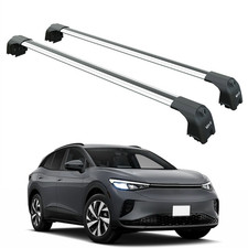 For Volkswagen ID.4 2020-2025 Roof Rack Cross Bar Flush Rail Silver