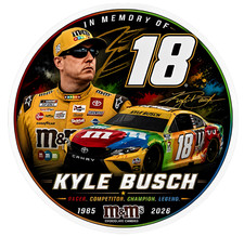 Kyle Busch Number 18 Logo Decal Sticker Car Truck Wall Mirror Phone Tumbler D