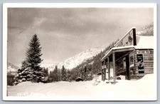 RPPC Hitchin Post Coca Cola Sign General Store Eldora CO C1960s Postcard Z7