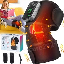 Electric Heated Vibration Knee Joint Brace Therapy Shoulder Massager Pain Relief