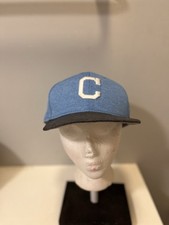 New Era Cleveland Indians Alternate Color Fitted 7 3/4” Sky Blue/White Hat