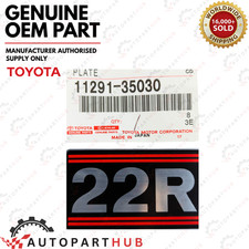 Genuine Oem Toyota Engine Nameplate Sticker 22r Supra Truck 4runner 11291-35030