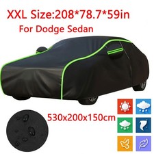 Full Car Cover Snow Rain Waterproof Dust Wind Uv Protection For Dodge Sedan New