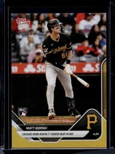 2025 Topps Now #103 Matt Gorski Gold Foil #d 37/50 RC Rookie