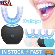 U Shaped Adult Electric Toothbrush Automatic Ultrasonic Cleaning Toothbrush