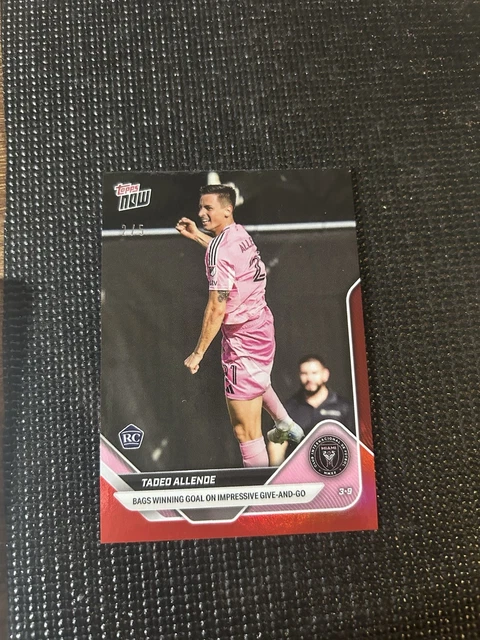 Tadeo Allende RC 2025 MLS Topps NOW - Card 15 Red Foil Parallel 2/5