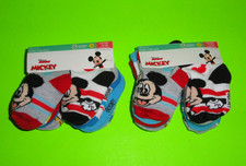 20 Pairs Disney MICKEY MOUSE Toddler Ankle Socks Size 12-24 Months Multicolored