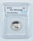 2014-S Washington Quarter Silver Shenandoah ATB PR70 DCAM ICG *3743