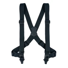 Mens 1 1/2 Inch Wide Side Clip Suspenders Airport Friendly Suspenders for Men...