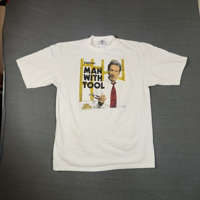 Vintage Home Improvement Shirt Mens XL White Man With A Tool Belton