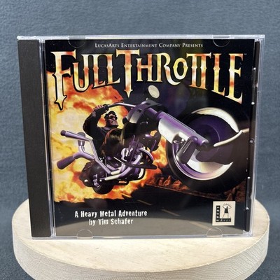 Full Throttle (PC CDROM, 1995) Disk/Case - Refurbished, Excellent