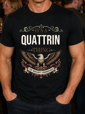 Quattrin Family Eagle Men's T-Shirt Birthday Present S-5XL