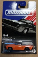 Matchbox 1969 Camaro Ss 396 Convertible 4/6 American 1:64 Modellauto Spielzeug
