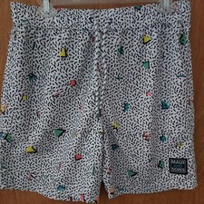 Maui And Sons Retro 80s Swim Trunks/Shorts M/L