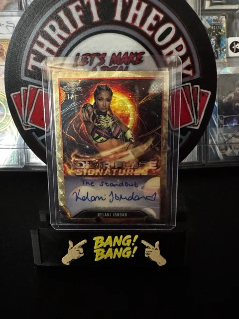 2026 Topps Chrome Cosmic WWE Kelani Jordan 1/1 Solar Flare Superfractor