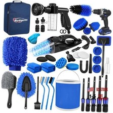 45Pcs Car Detailing Kit, Car Detailing Brush Set, Car Wash Cleaning 45pcs Blue