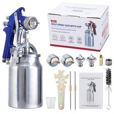 Pindex Siphon Air Paint Spray Gun, Suction Feed Paint Sprayer with 1.3 1.7 2....