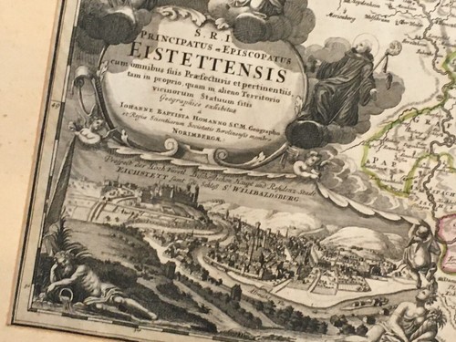 EICHSTÄTT ORIGINAL HOMANN KUPFERSTICH UM 1720 - Bild 3 von 8