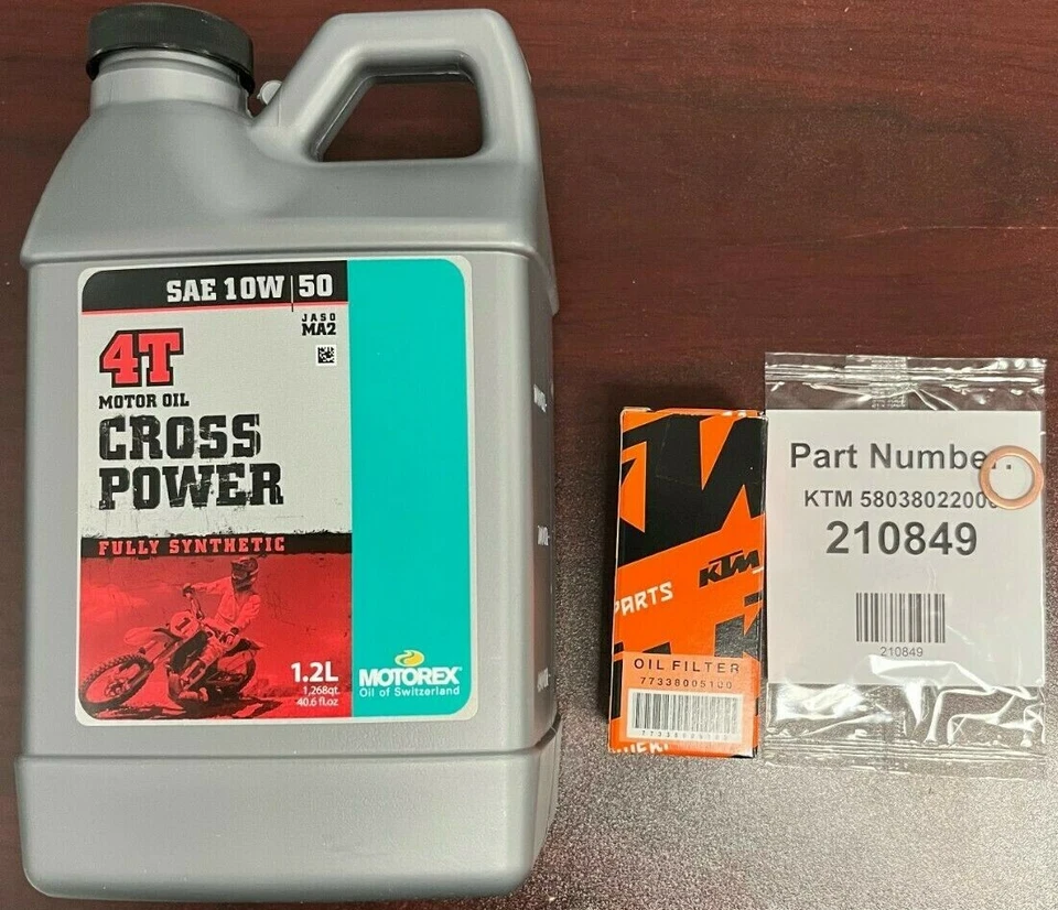 U6921041 2016-2024 KTM 450/500 SX-F, SMR, XCF-W, EXC-F OIL CHANGE KIT 1.2L - Image 2 of 2