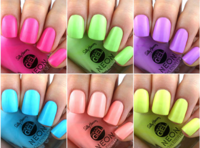 Sally Hansen Gellack kein UV nötig verschiedene Farben Neon Nagellack