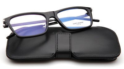 New Saint Laurent Paris SL 344 002 Black Eyeglasses Frame 54-17
