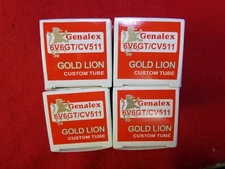 New Factory Platinum Matched QUAD 6V6GT / CV511 Genalex Gold Lion Free shipping