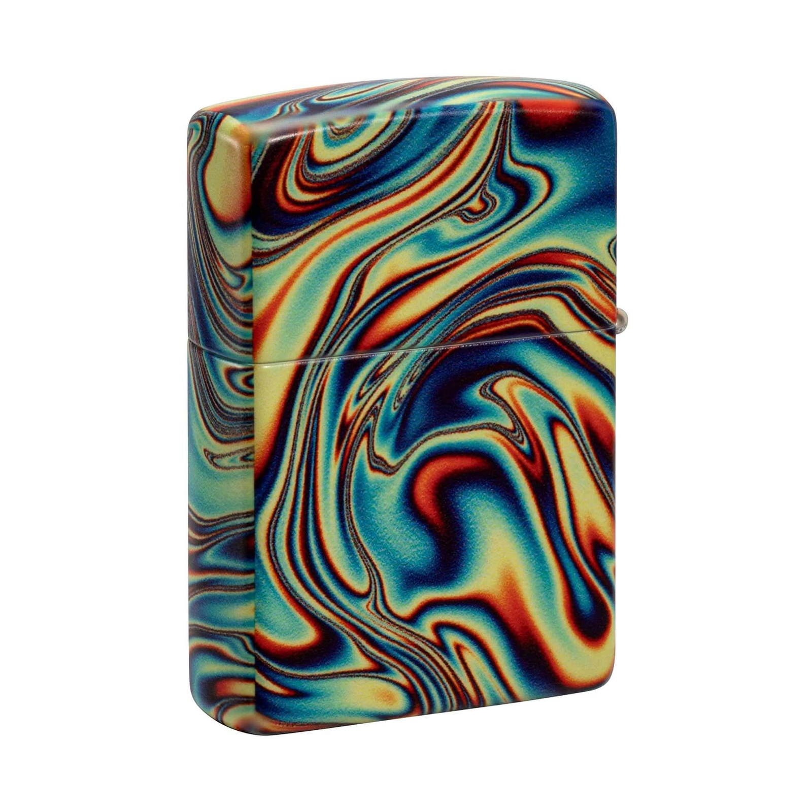 Zippo Pocket Lighter Multicolor Swirl Design Brass Windproof Refillable 48612 eBay