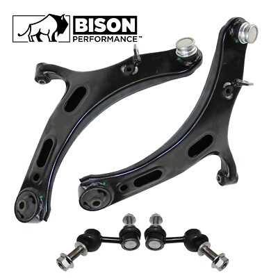 Bison Performance 4pc Front Lower Control Arm Sway Bar Link Kit For Legacy 10-14