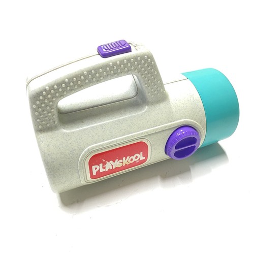 Vintage 1986 Playskool Gray Purple Teal Color Changing Flash Light